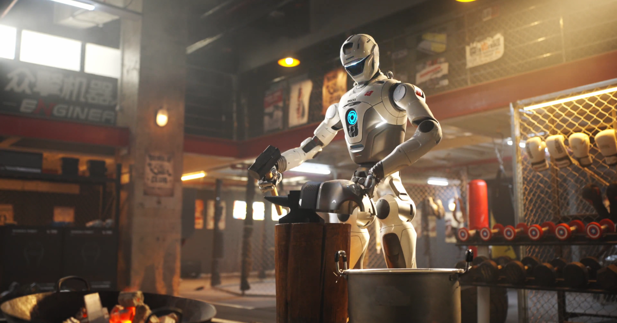 robot working